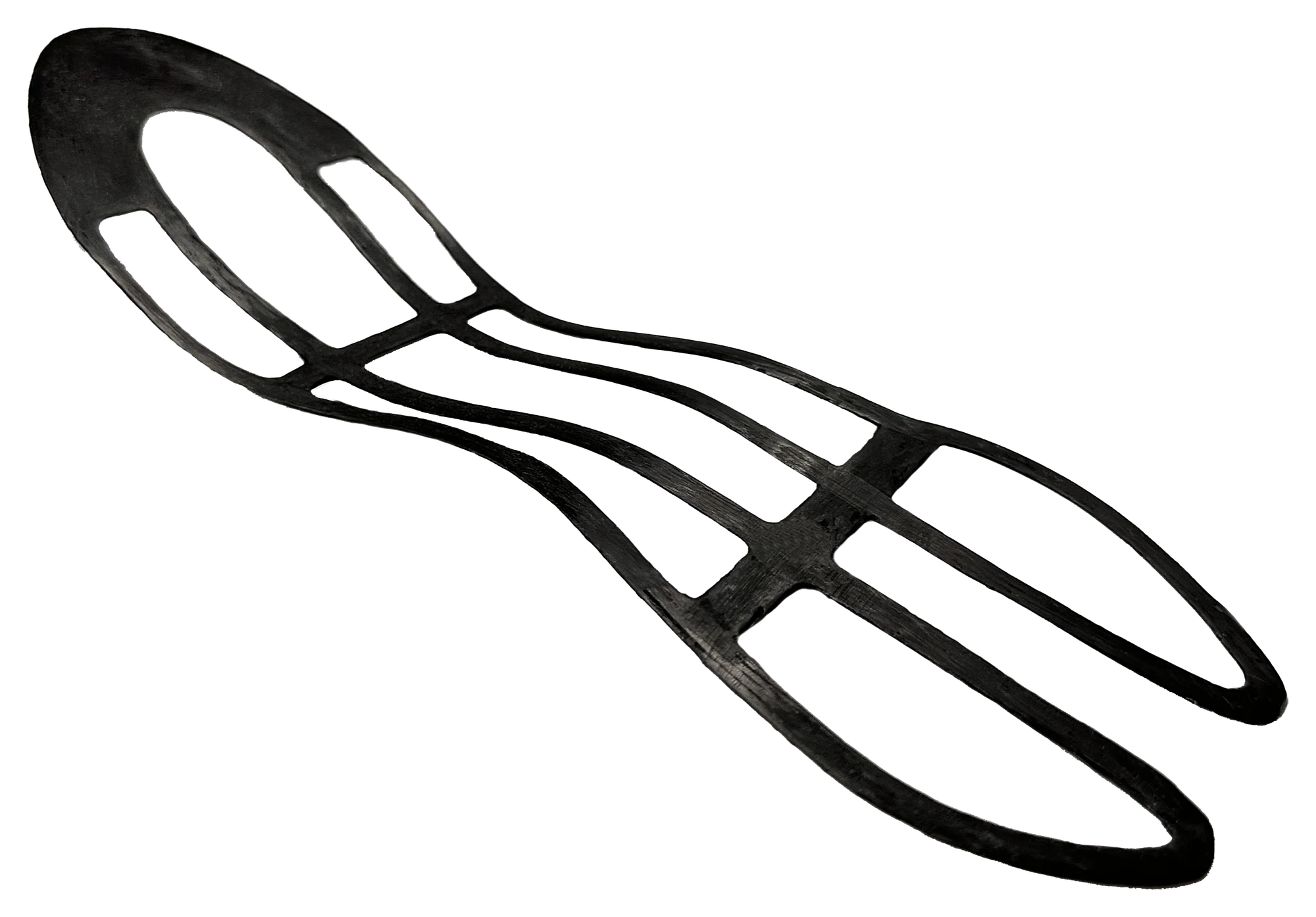 Piastra in fibra di carbonio continua per scarpe da corsa realizzata da Spherecube con deposizione automatizzata