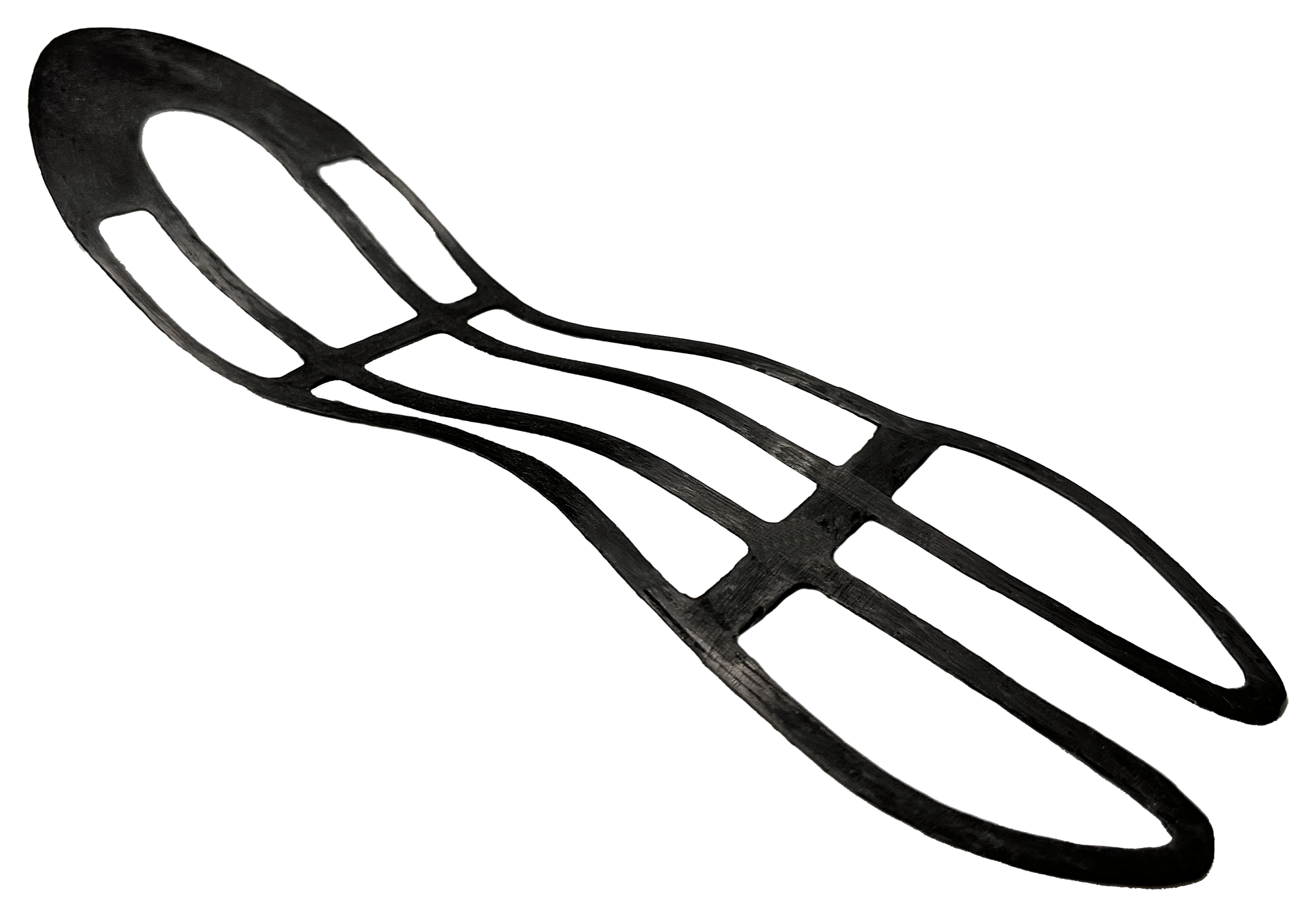Piastra in fibra di carbonio continua per scarpe da corsa realizzata da Spherecube con deposizione automatizzata